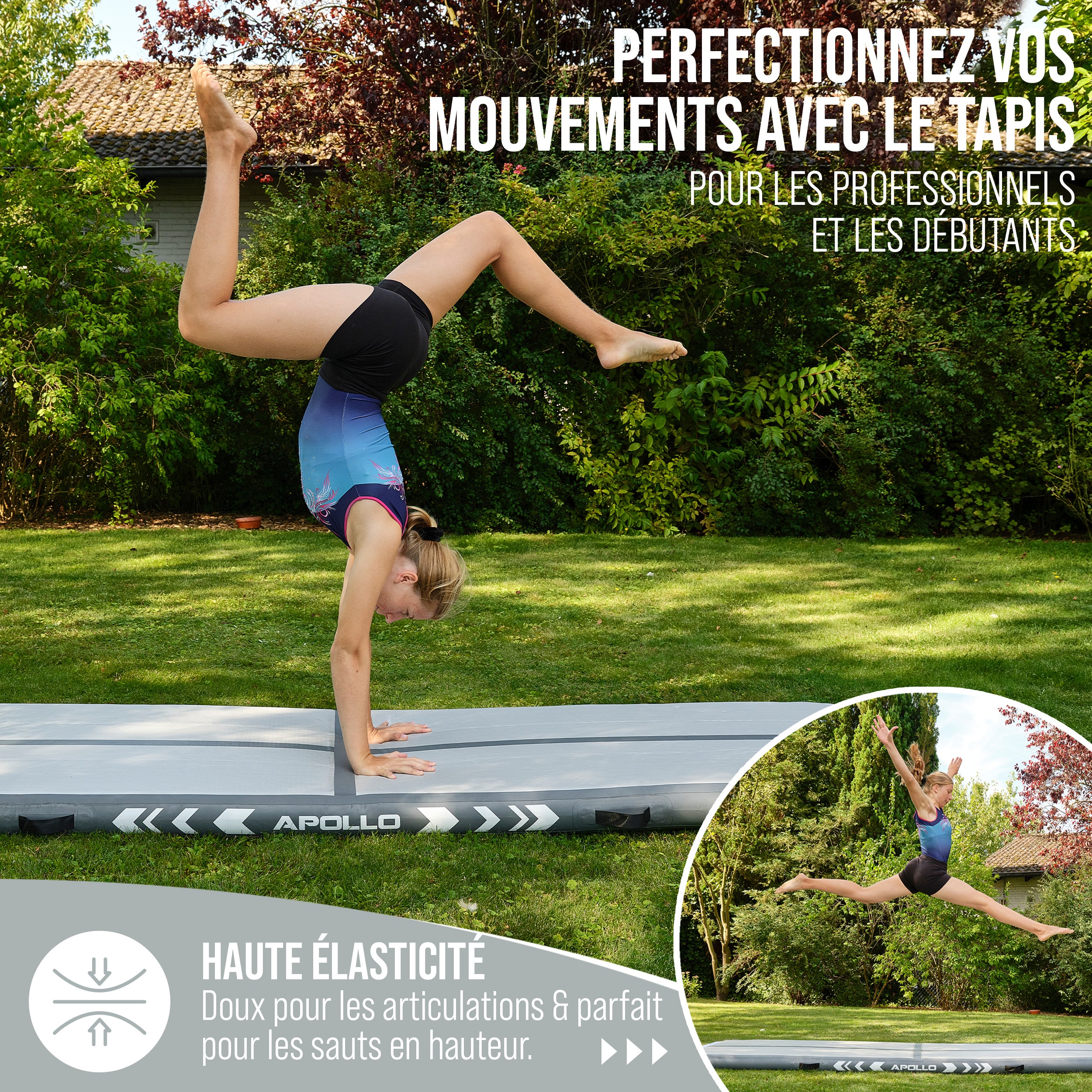 Apollo - Air Mat Pro - Tapis de suivi de l'air - Grey 300x100x10