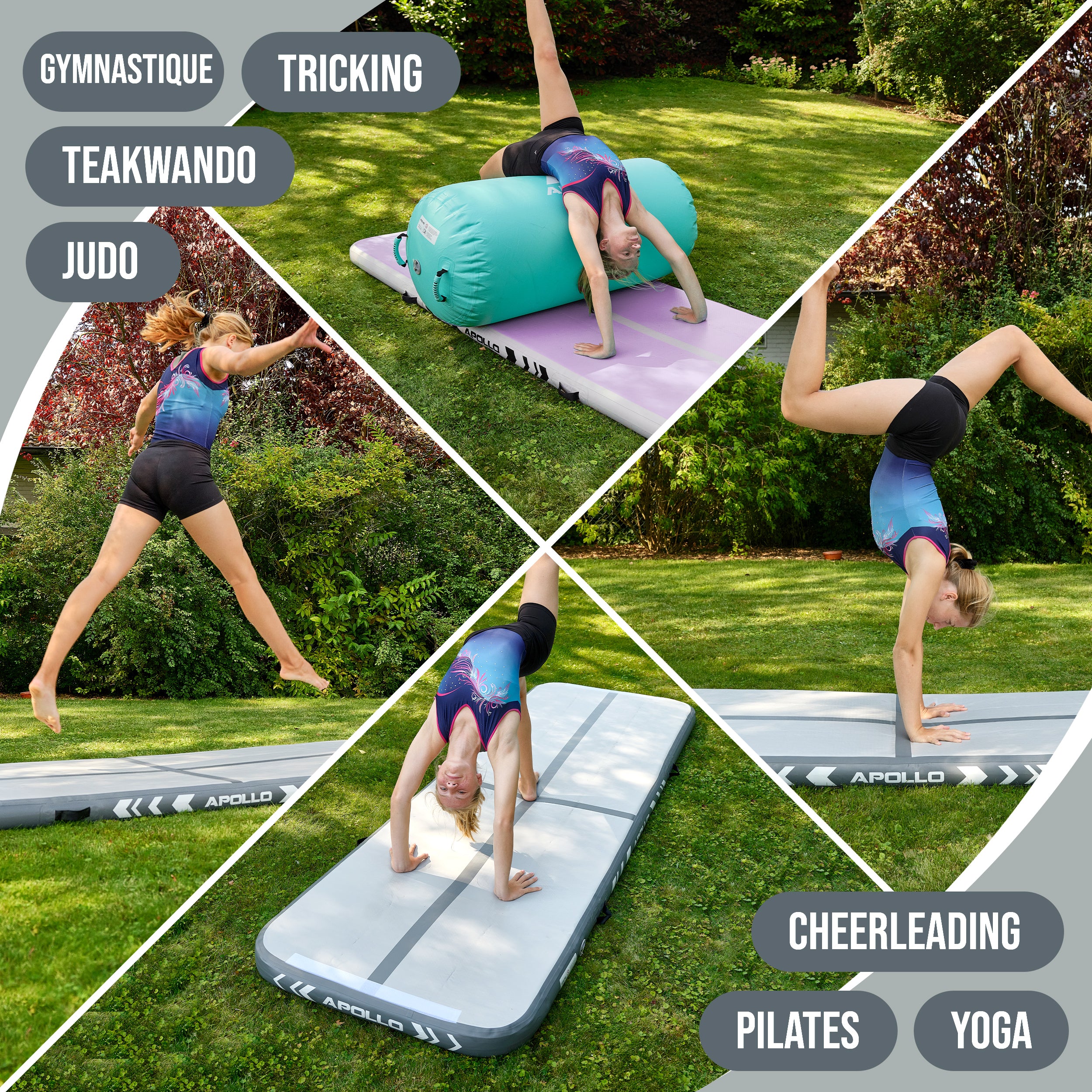 Apollo - Air Mat Pro - Tapis de suivi de l'air - Grey 400x100x10