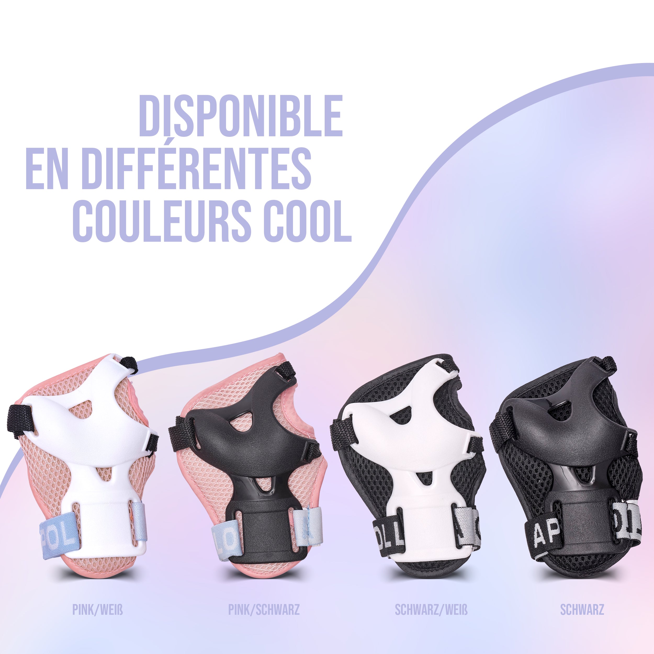 Apollo - Ensemble de protecteurs Apollo pour enfants - Rosa White