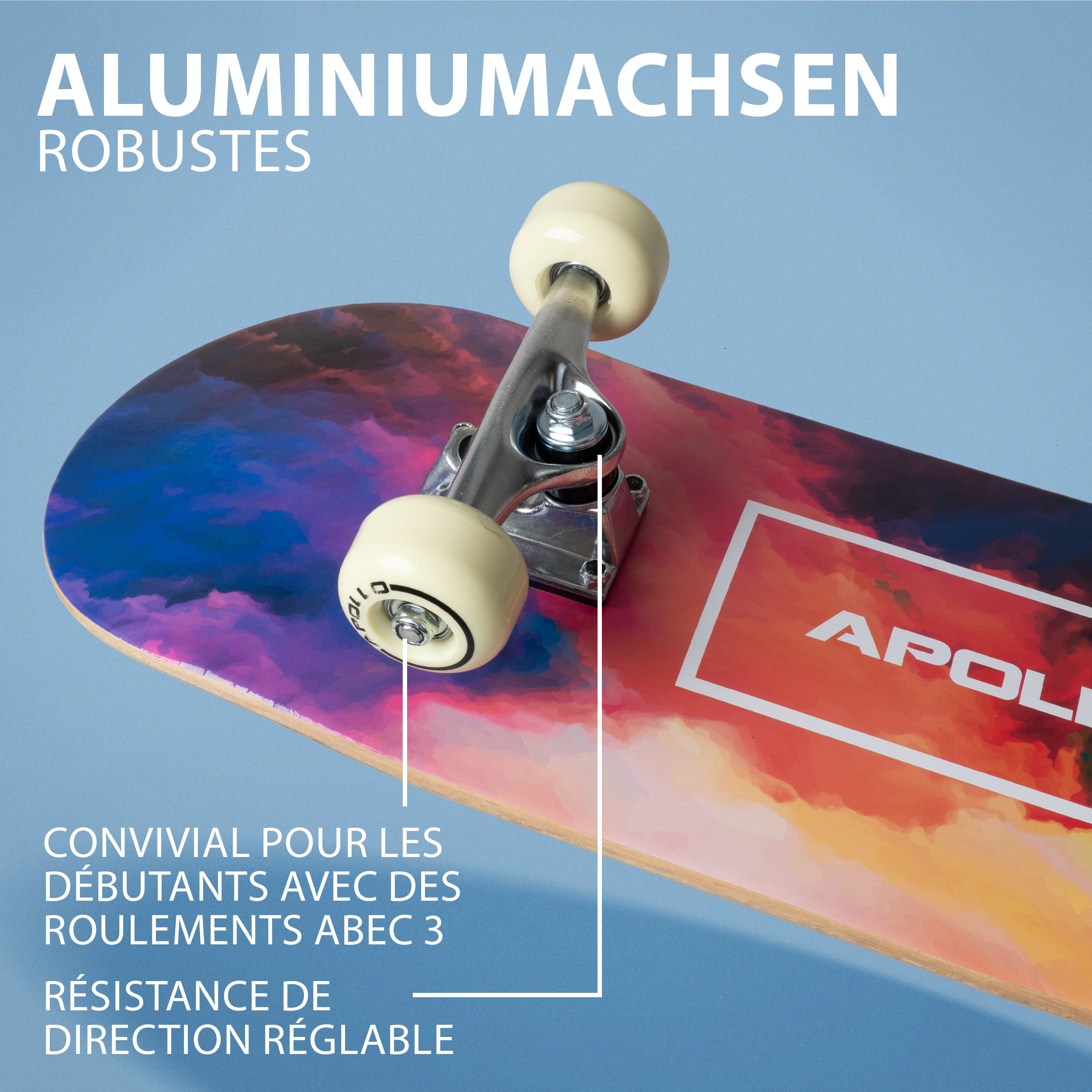 Apollo - Skateboard pour Enfants - Color Nebula - 71 cm -