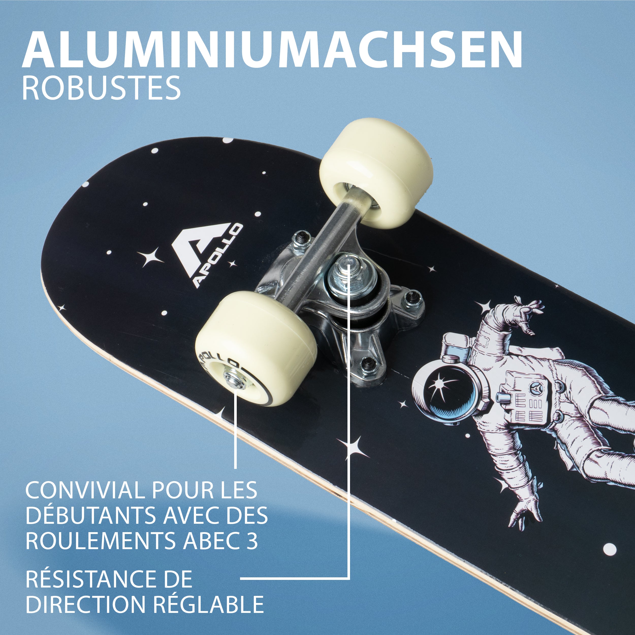 Apollo - Skateboard pour Enfants - Spacewalk - 61 cm -