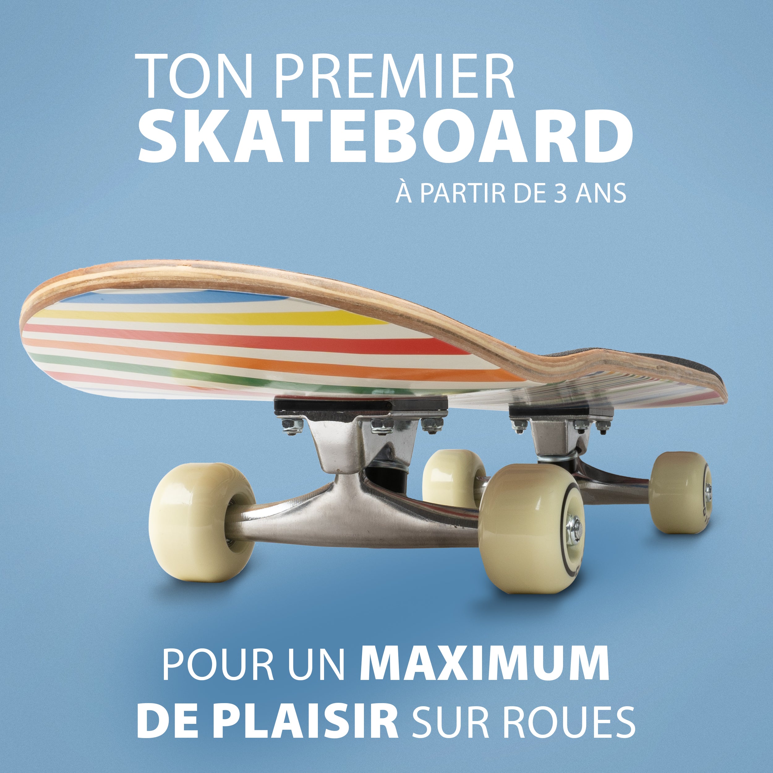 Apollo - Skateboard pour Enfants - Retro Colors - 71 cm -