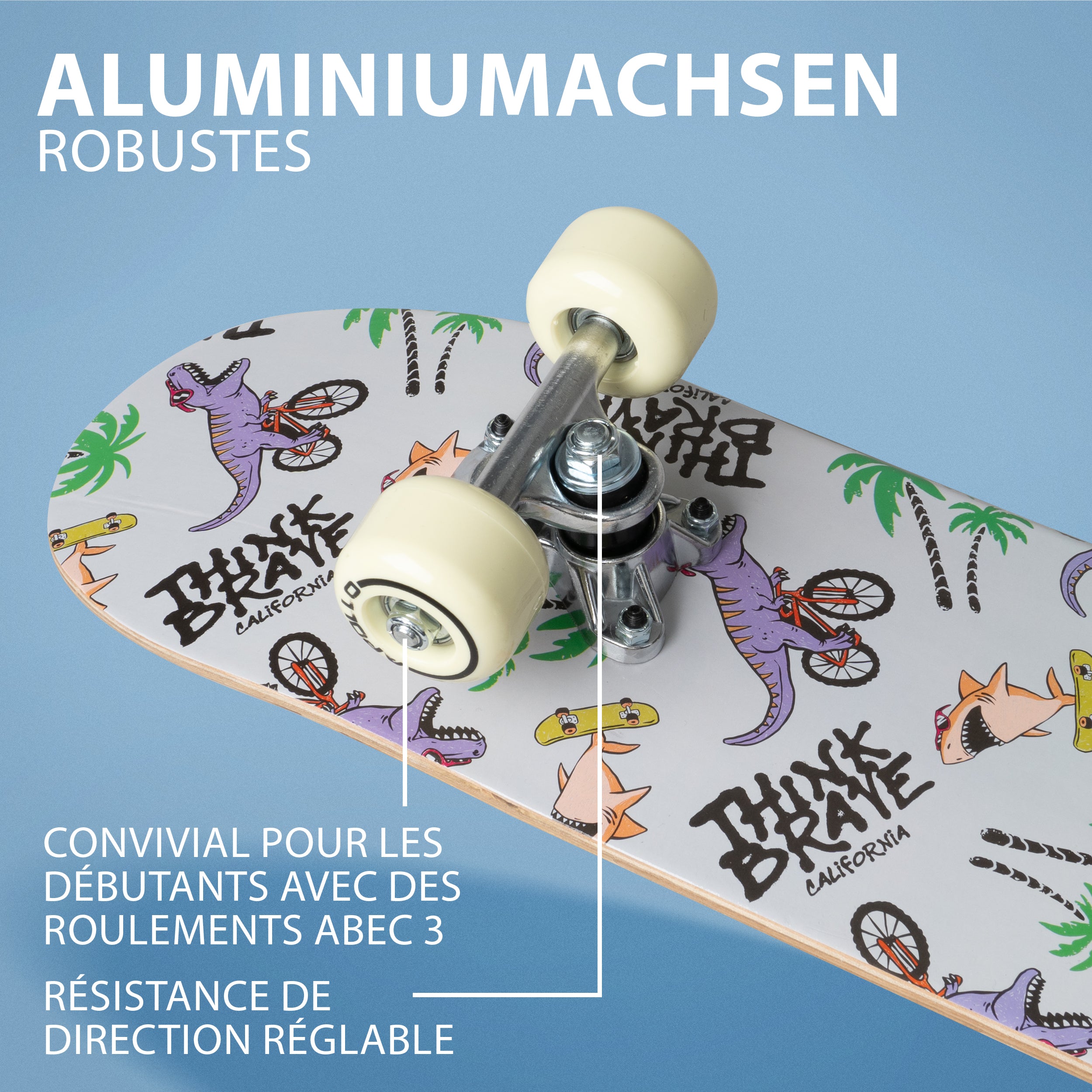 Apollo - Skateboard pour Enfants - T-Rex - 61 cm -