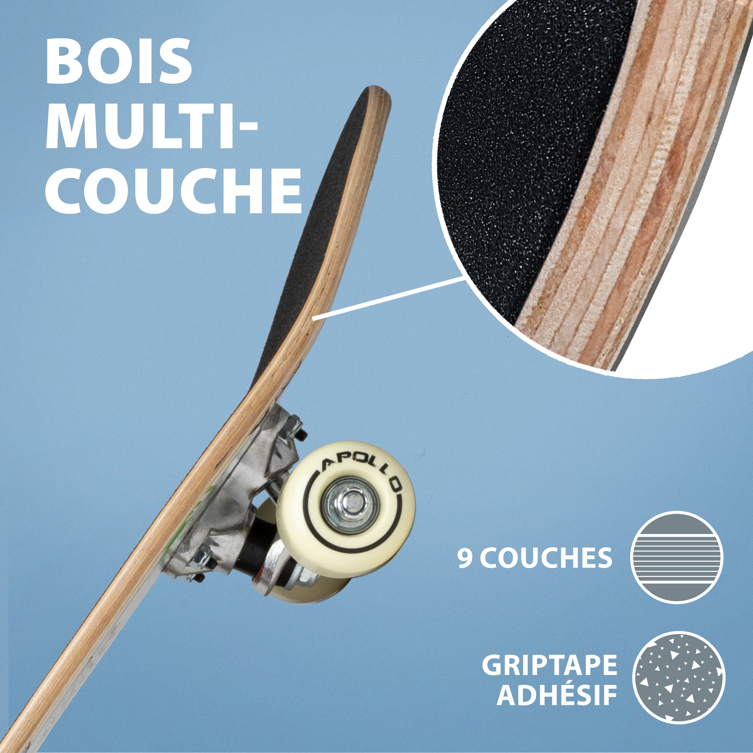 Apollo - Skateboard pour Enfants - T-Rex - 61 cm -