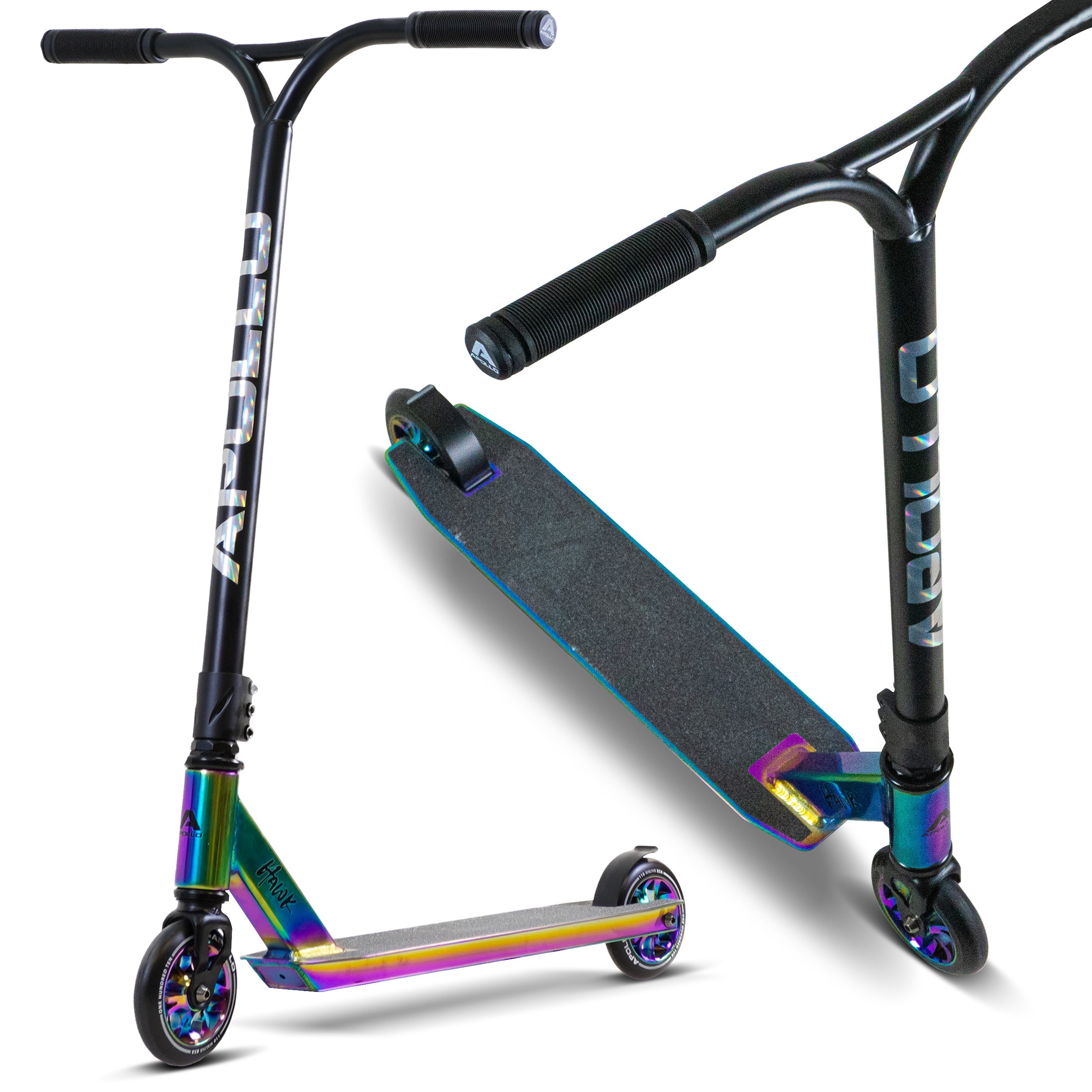 Apollo - Apollo Trottinette de Stunt "Hawk" - Full-Rainbow