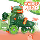 Apollo Funsport FR - My 1st Patins à roulettes réglables pour enfants, taille 26-30, - Vert