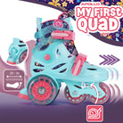Apollo Funsport FR - My 1st Patins à roulettes réglables pour enfants, taille 26-30, - Menthe