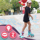 Apollo Funsport FR - My 1st Patins à roulettes réglables pour enfants, taille 26-30, - Menthe