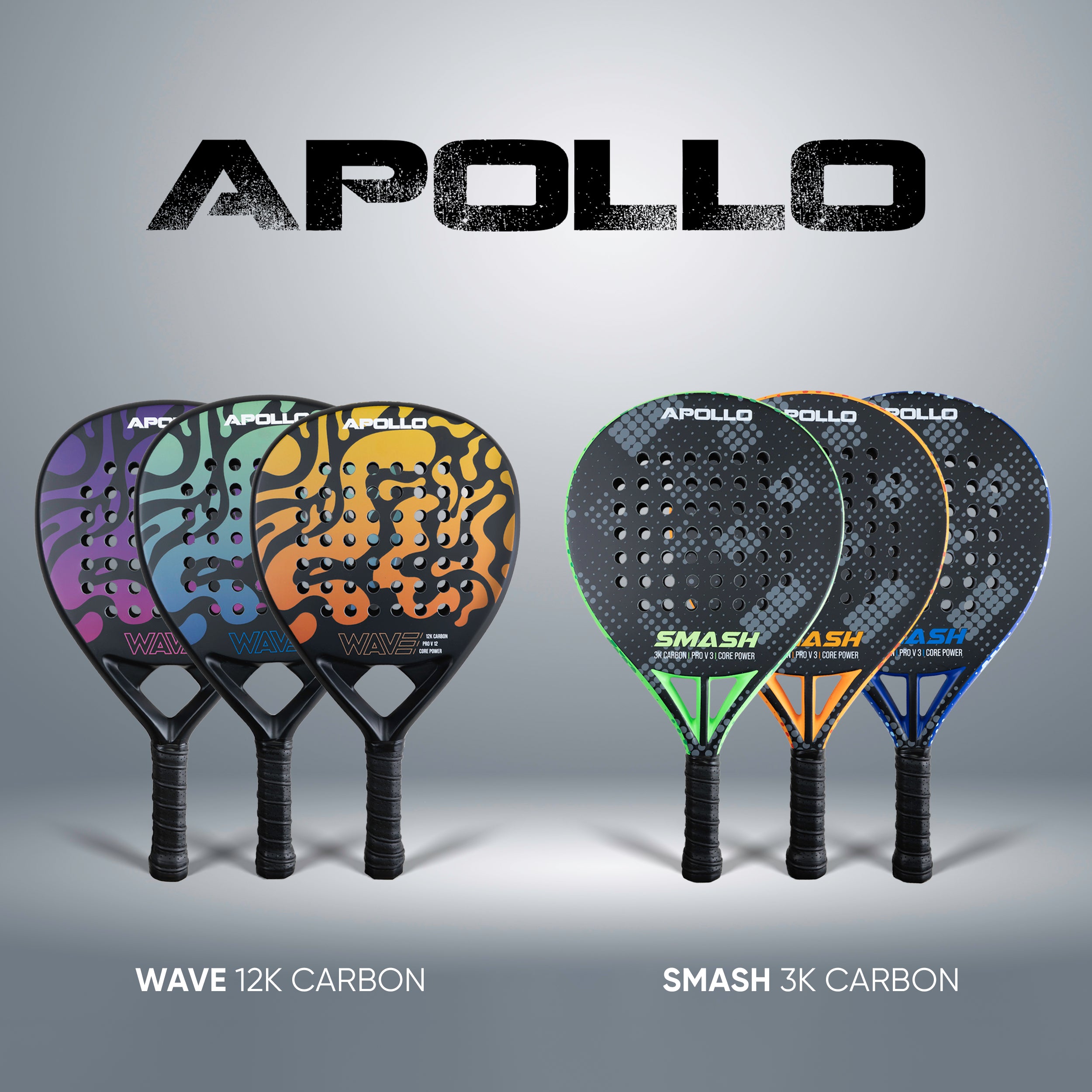 Apollo Funsport France - Raquette de padel Apollo 3K Smash - Silver Blue