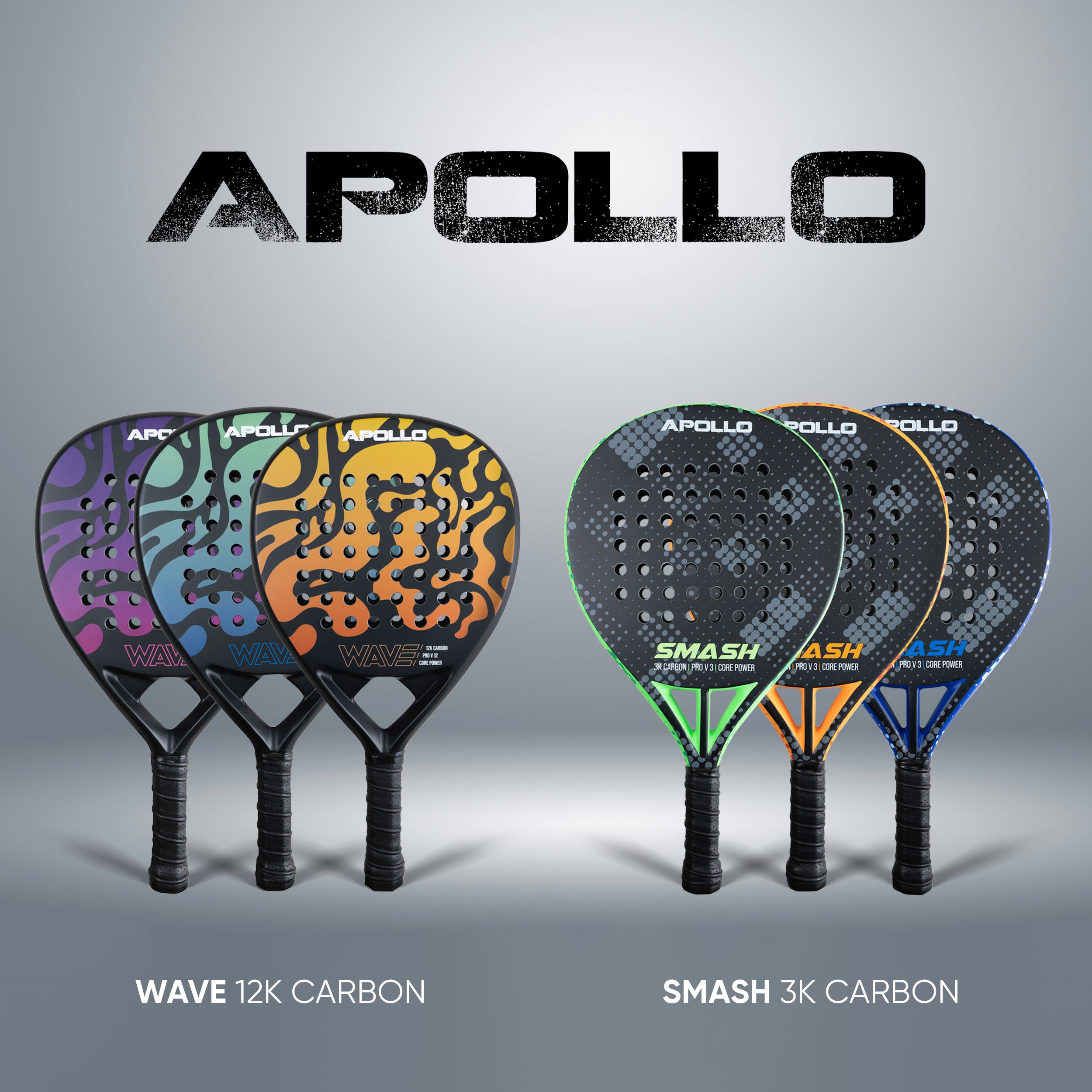Apollo Funsport France - Raquette de padel Apollo 12K Wave - Purple Pink