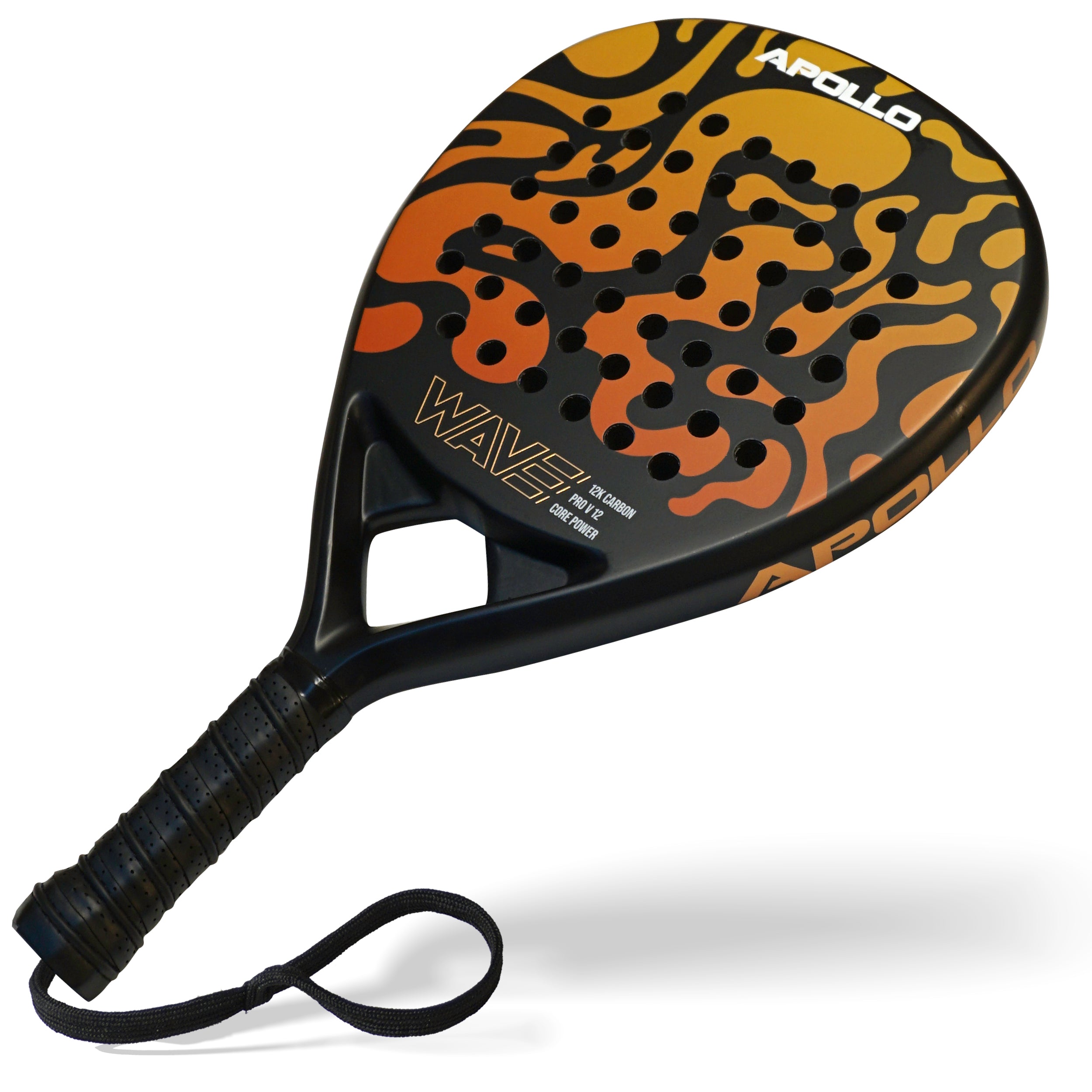 Apollo Funsport France - Raquette de padel Apollo 12K Wave - Orange Yellow