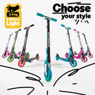 Apollo - Trottinette Skyracer - trottinette urbaine à suspension avec roues LED 145 mm - Noir