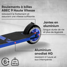 Apollo - Stunt Scooter - Star Pro - HighQuality eloxierter Profi Stunt Scooter - Bleu