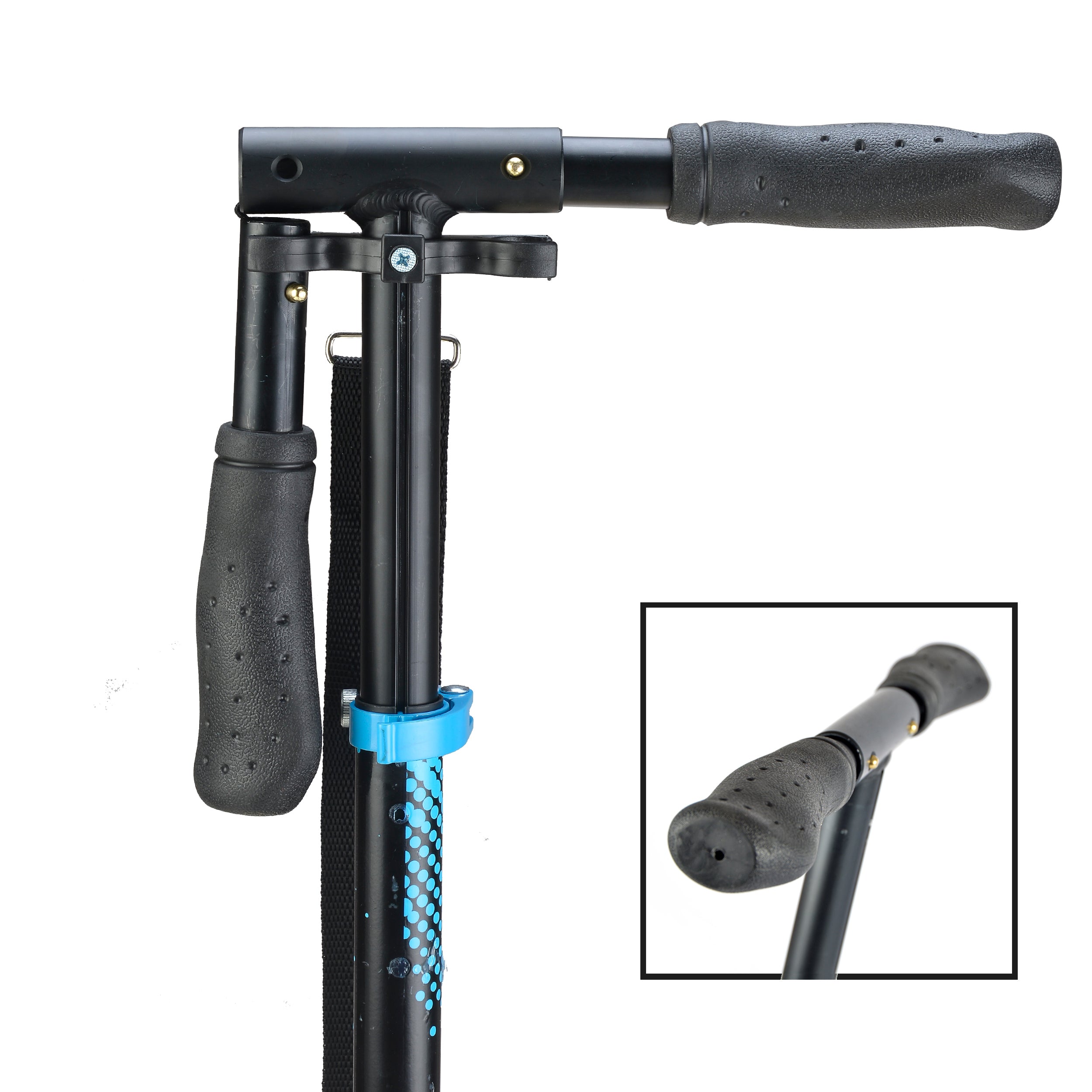 Apollo - Trottinette avec roues XXL Phantom pour adultes et enfants - 200mm - Bleu