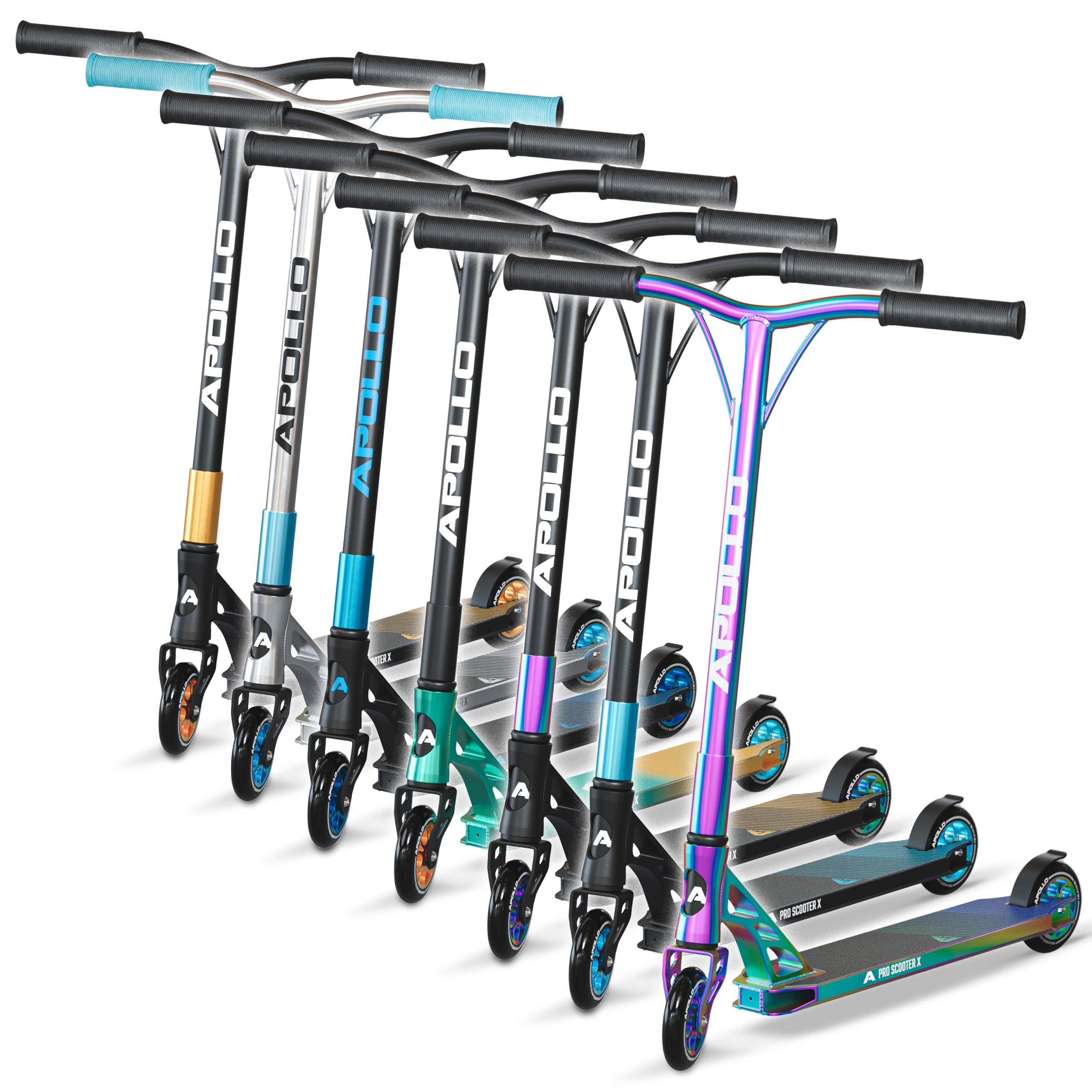 Apollo - Trotinette freestyle Adulte Genesis Pro X avec Roulements à Billes ABEC 9 -