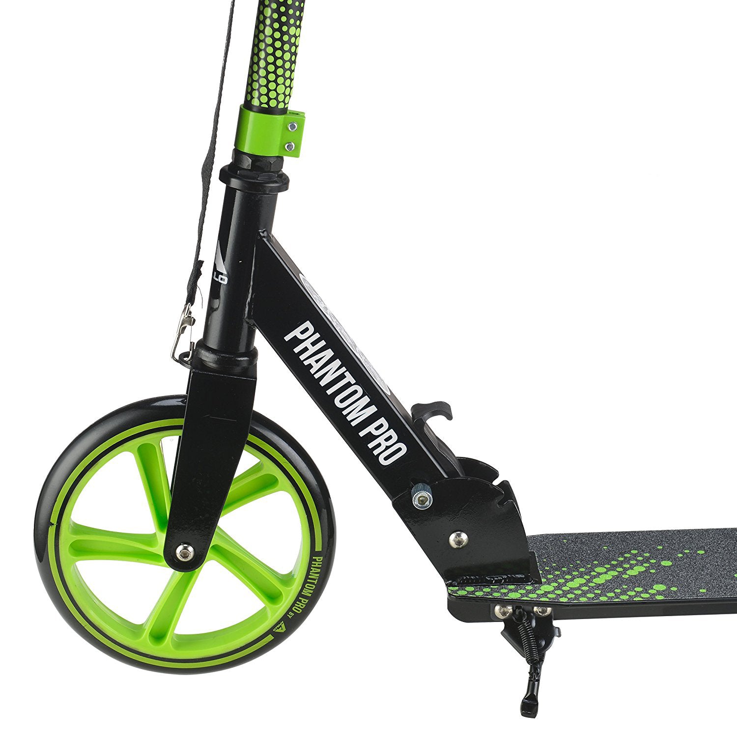 Apollo - Trottinette avec roues XXL Phantom pour adultes et enfants - 200mm - Vert