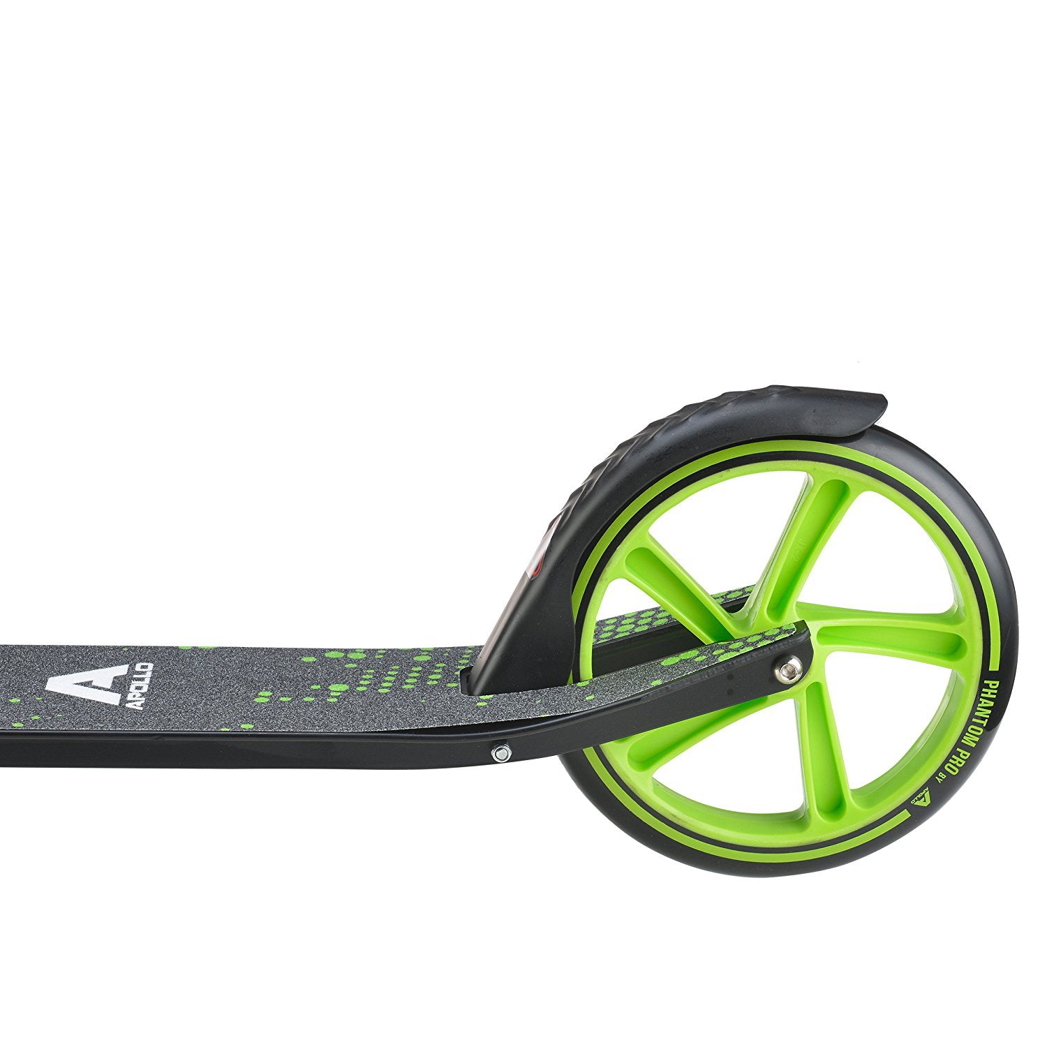 Apollo - Trottinette avec roues XXL Phantom pour adultes et enfants - 200mm - Vert