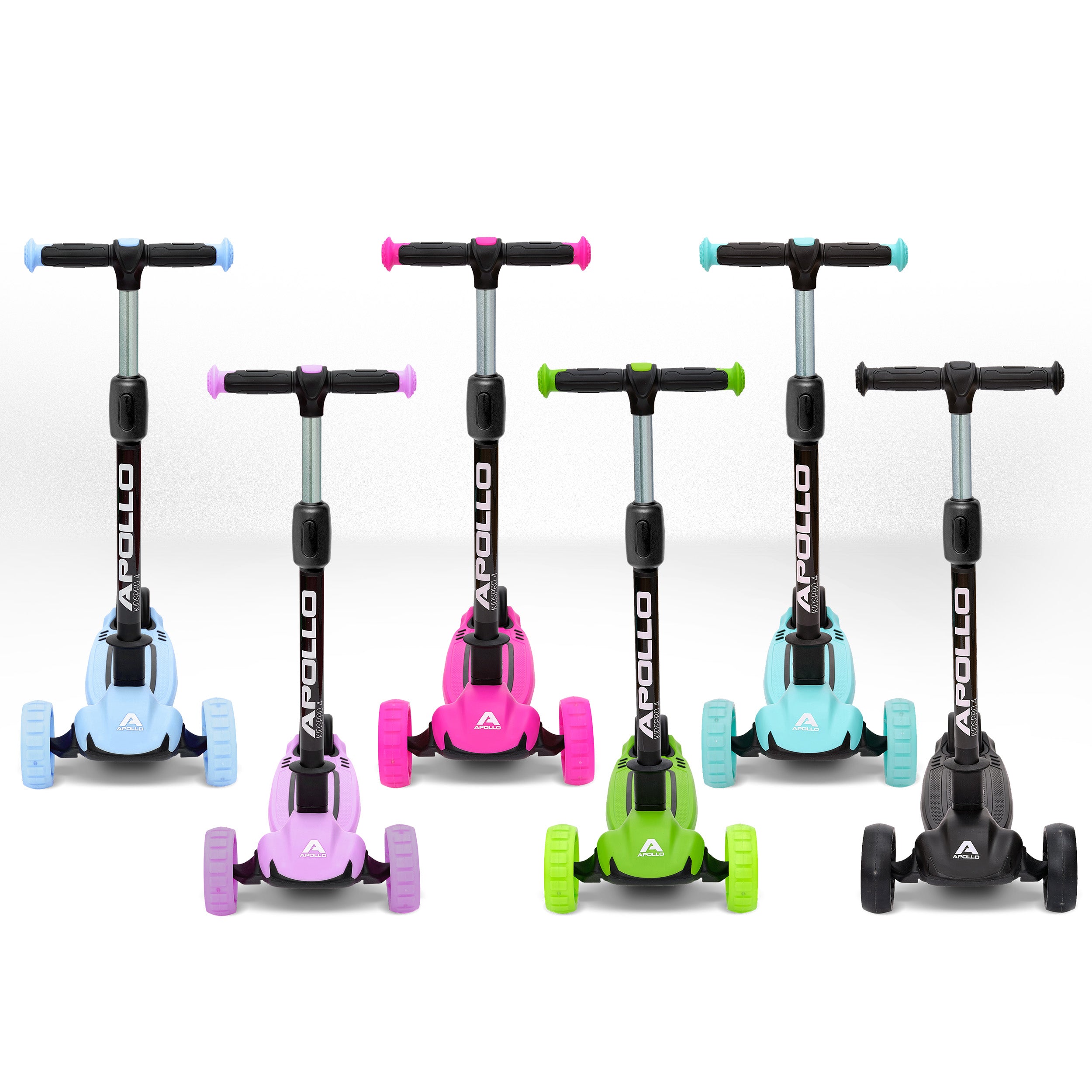 Apollo - Trottinette pour enfants “KidsPro4” trottinette à LED pliable -
