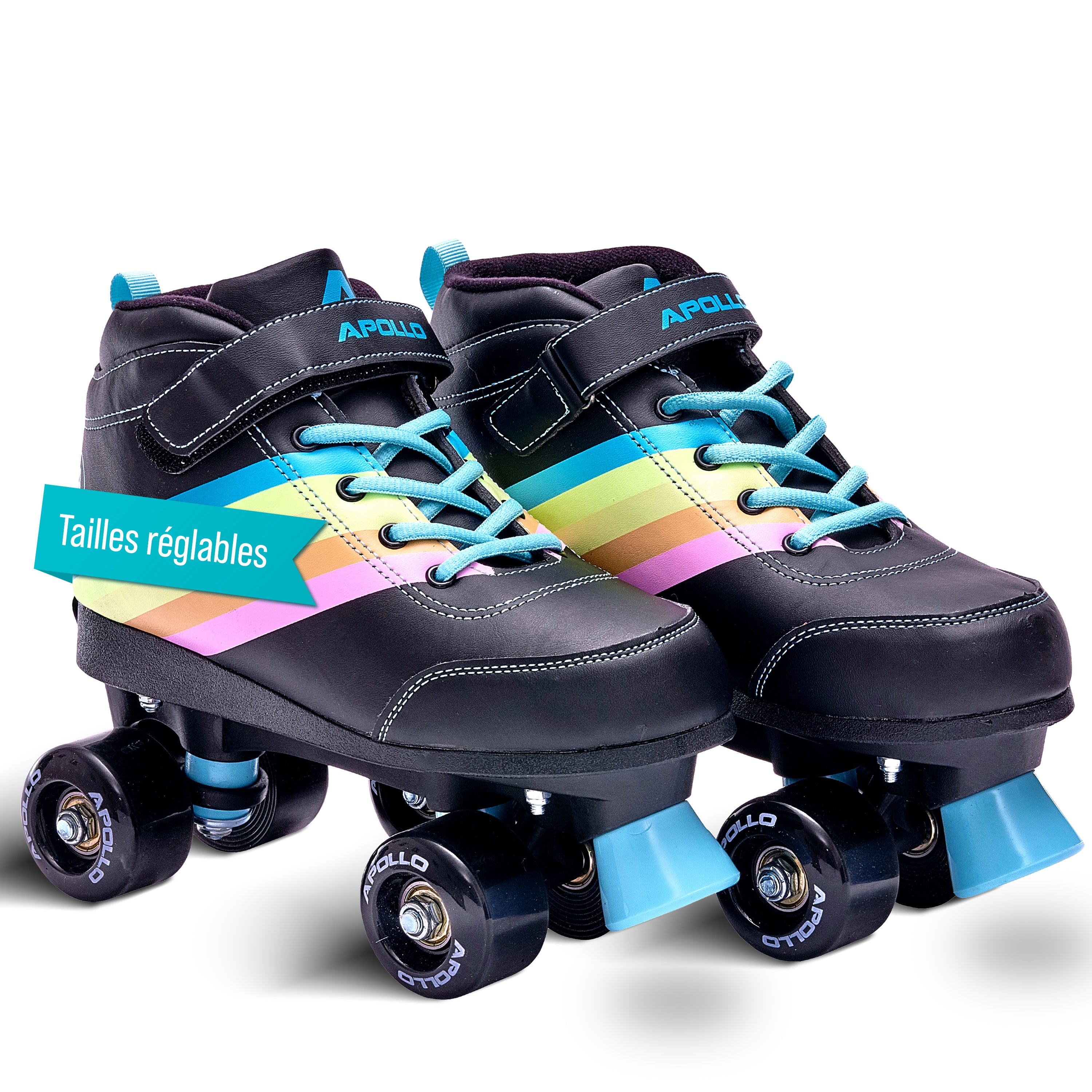Apollo - Soft Boots patins à roulettes enfants filles disco - pointure réglable - Beyond - L (39-42)