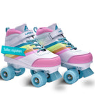 Apollo - Soft Boots patins à roulettes enfants filles disco - pointure réglable - Rainbow Star - L (39-42)