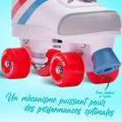 Apollo - Soft Boots patins à roulettes enfants filles disco - pointure réglable - Striker - L (39-42)