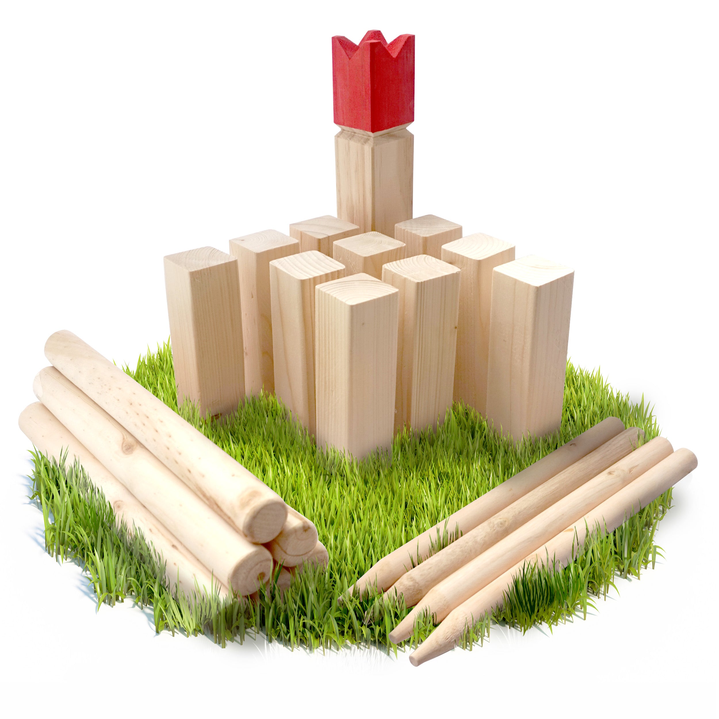 Ocean5 - Kubb - Original Jeu de Société Viking - Jeu en Bois Premium Ocean5 - Kubb - Rot - 30 x 5,2 cm (H B)