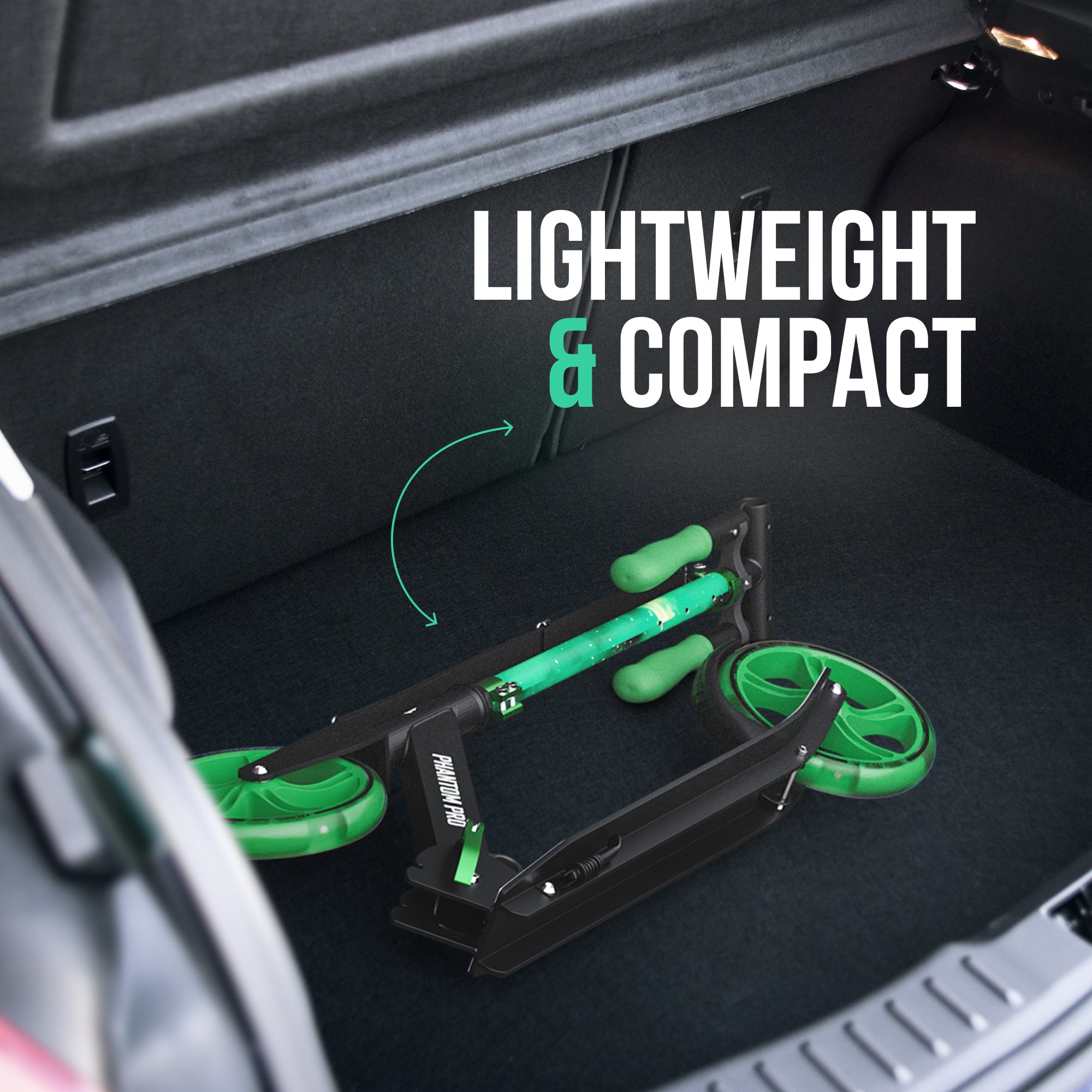 Apollo - Trottinette avec roues XXL Phantom pour adultes et enfants - 200mm - Meteor