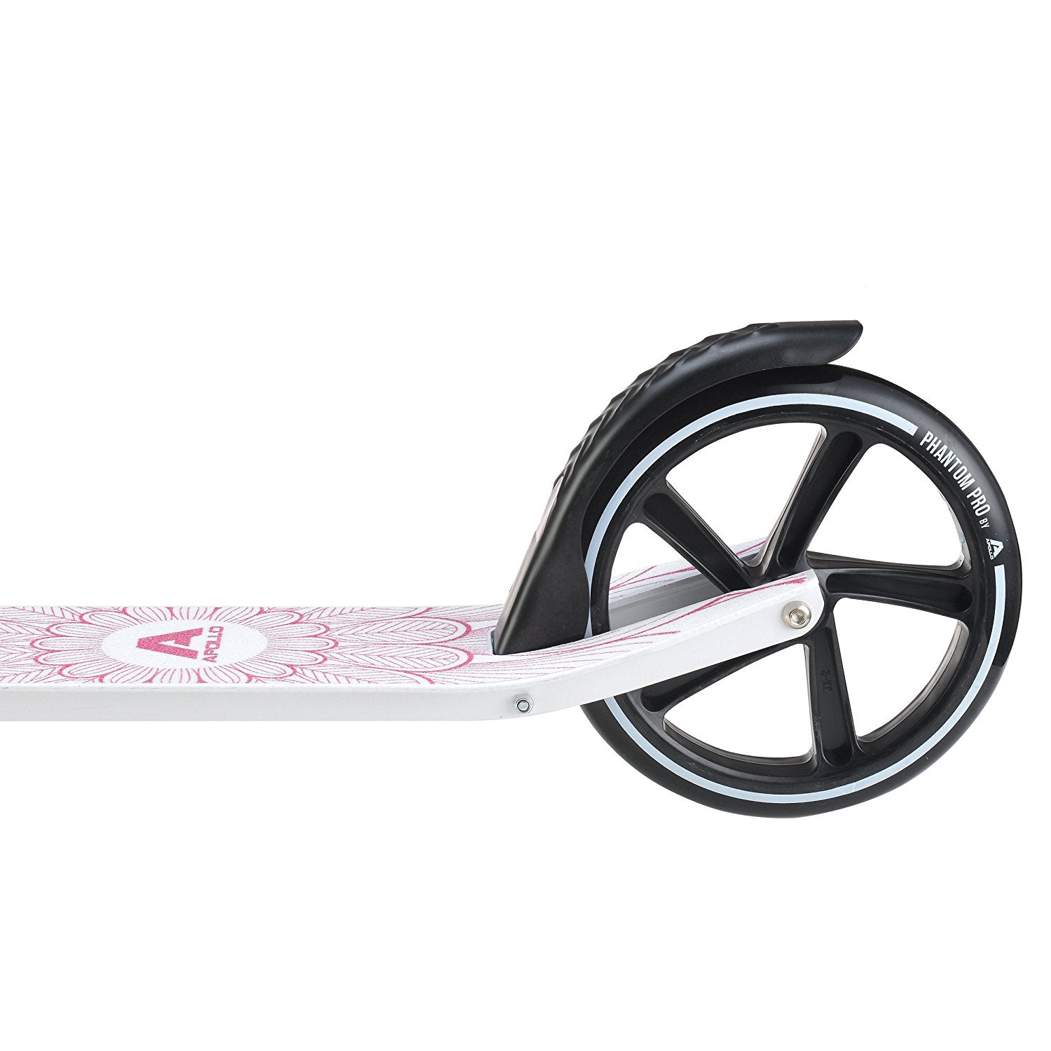 Apollo - Trottinette avec roues XXL Phantom pour adultes et enfants - 200mm - Rose