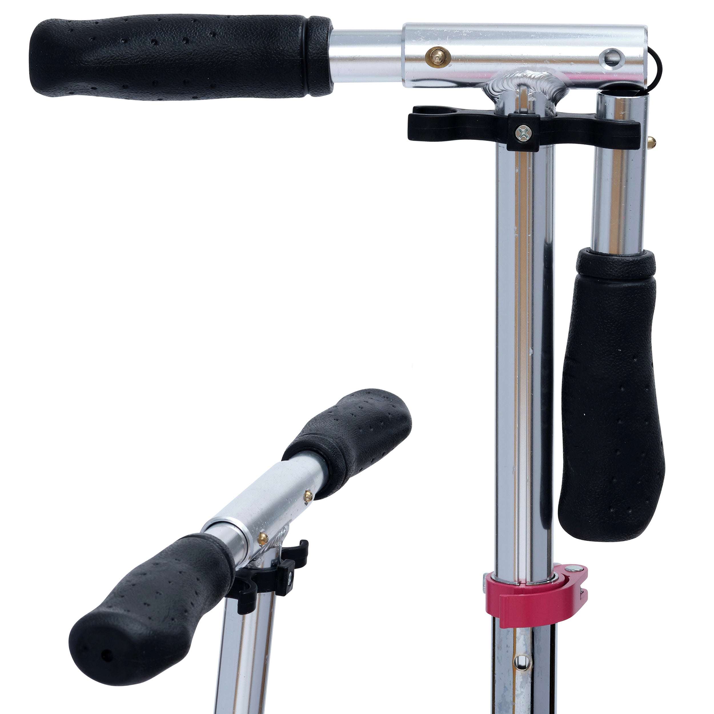 Apollo - Trottinette avec roues XXL Phantom pour adultes et enfants - 200mm - Argent Rose
