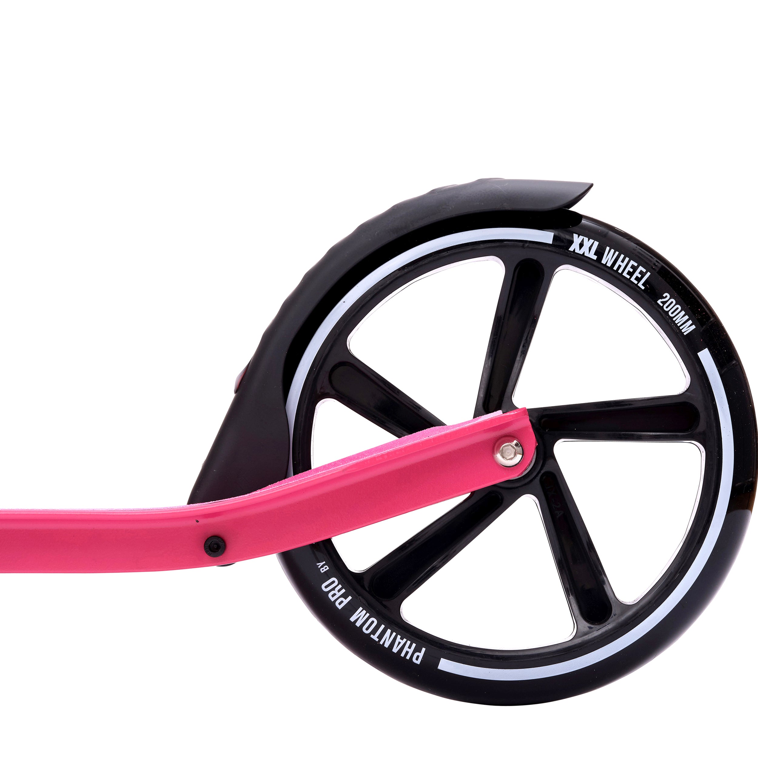 Apollo - Trottinette avec roues XXL Phantom pour adultes et enfants - 200mm - Argent Rose