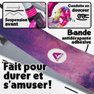 Apollo - Trottinette Skyracer - trottinette urbaine à suspension avec roues LED 145 mm - Starlight