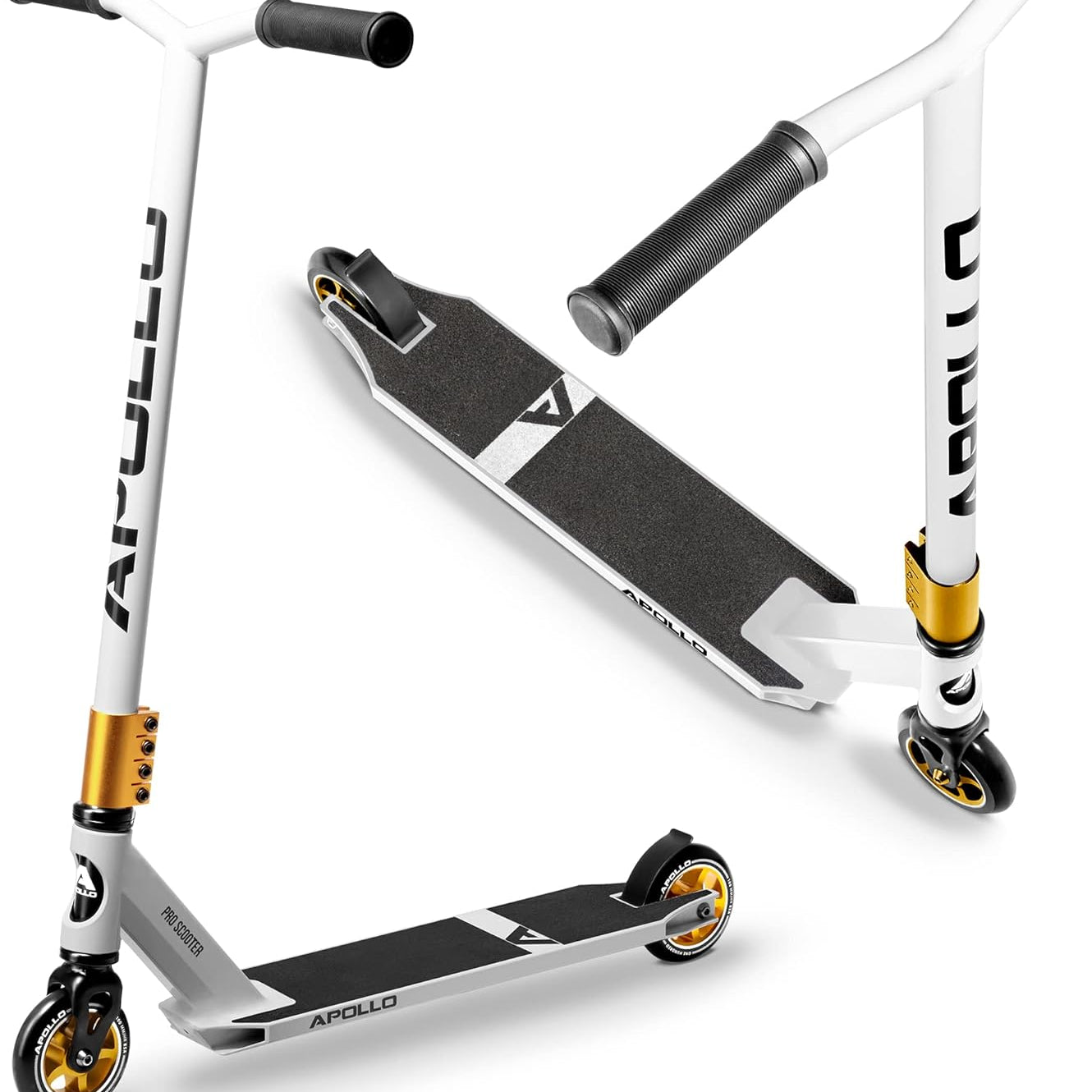 Apollo - Stunt Scooter - Star Pro - HighQuality eloxierter Profi Stunt Scooter - Blanc Or