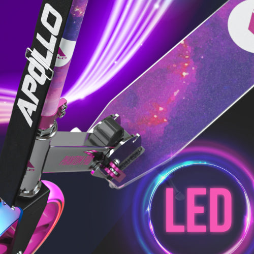 Apollo - Trottinette avec roues XXL Phantom pour adultes et enfants - 200mm - Starlight