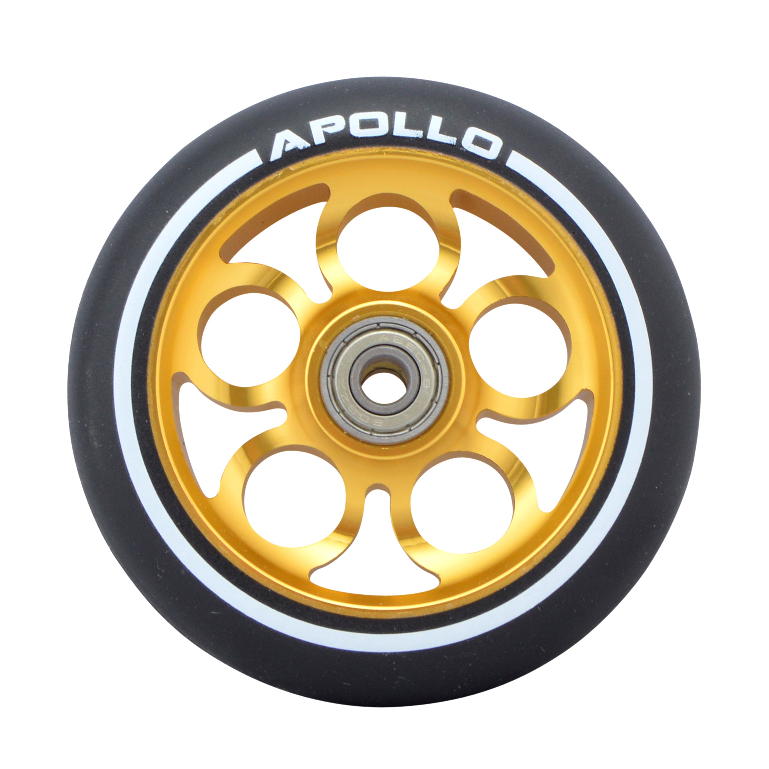 Apollo - Kit de roues de rechange pour trottinette freestyle Pro Wheels 110mm - roulements ABEC9 - Or