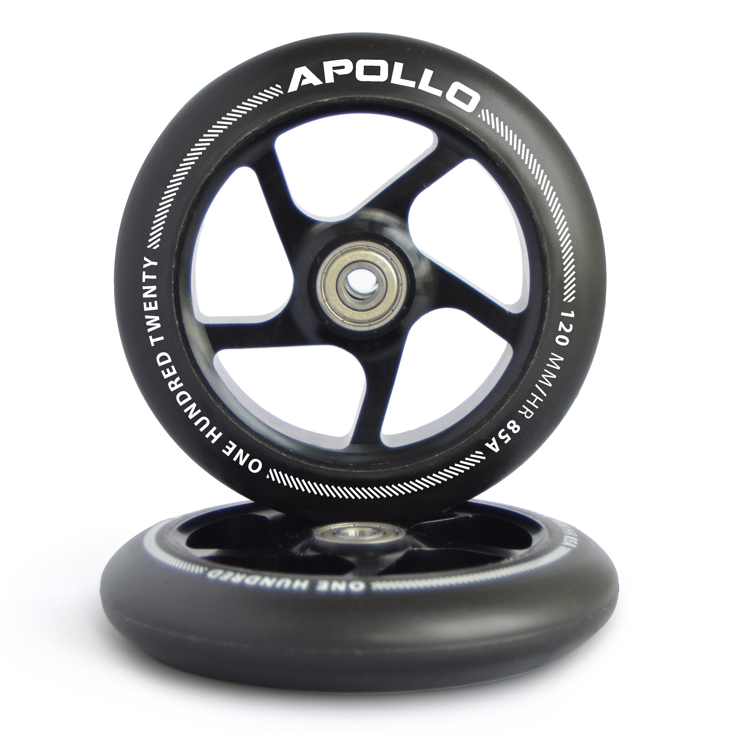 Apollo - Roues trottinette freestyle - Paire de roues série Pro 120mm -