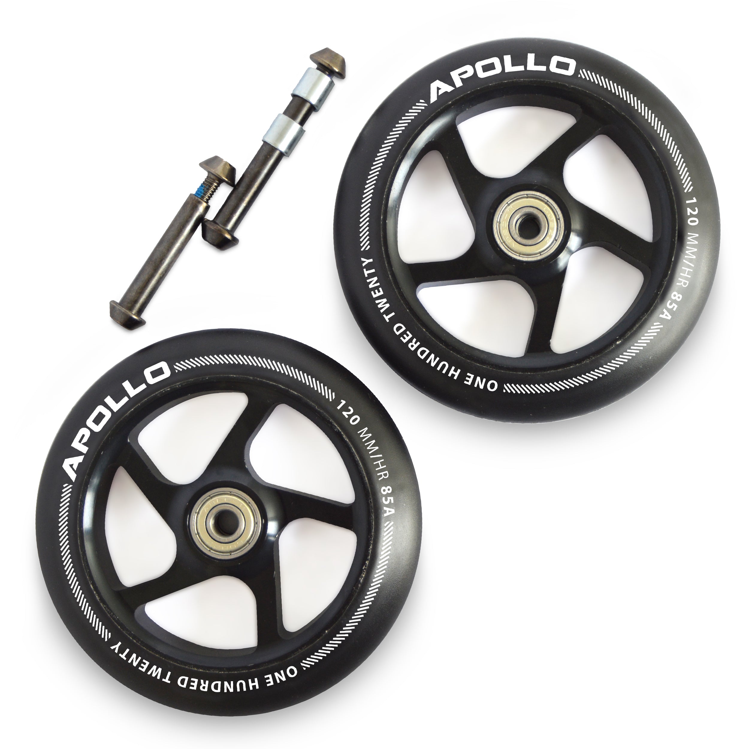 Apollo - Roues trottinette freestyle - Paire de roues série Pro 120mm -