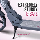 Apollo - Trottinette Apollo High End - Trottinette Tornado City avec frein et suspension - Gris Rose