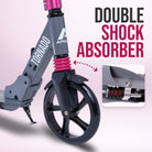 Apollo - Trottinette Apollo High End - Trottinette Tornado City avec frein et suspension - Gris Rose