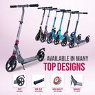 Apollo - Trottinette Apollo High End - Trottinette Tornado City avec frein et suspension - Gris Rose