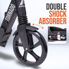 Apollo - Trottinette Apollo High End - Trottinette Tornado City avec frein et suspension - Noir Argent