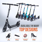 Apollo - Trottinette Apollo High End - Trottinette Tornado City avec frein et suspension - Noir Argent