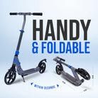 Apollo - Trottinette Apollo High End - Trottinette Tornado City avec frein et suspension - Gris Bleu