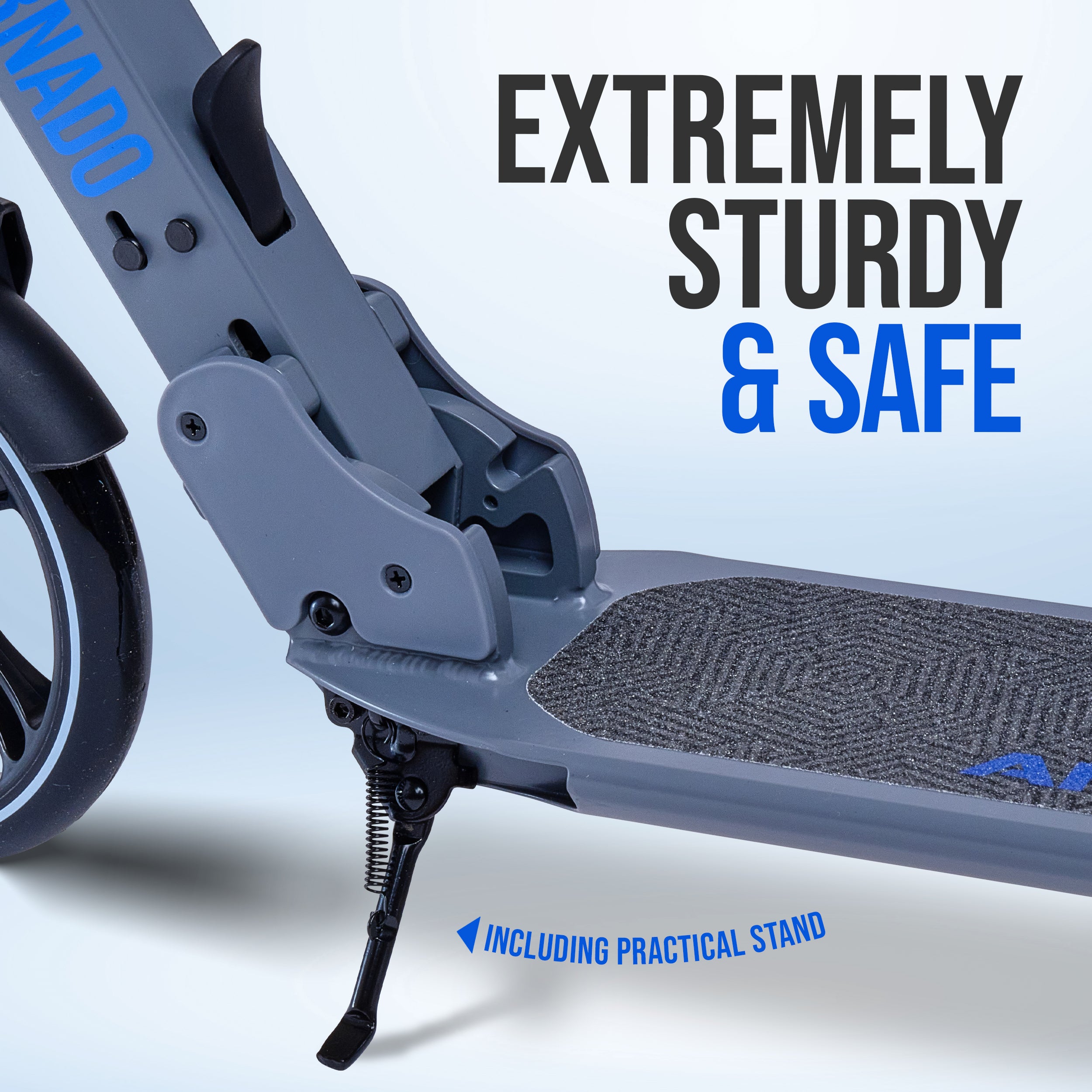 Apollo - Trottinette Apollo High End - Trottinette Tornado City avec frein et suspension - Gris Bleu