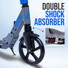 Apollo - Trottinette Apollo High End - Trottinette Tornado City avec frein et suspension - Gris Bleu