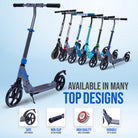 Apollo - Trottinette Apollo High End - Trottinette Tornado City avec frein et suspension - Gris Bleu