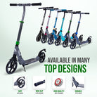 Apollo - Trottinette Apollo High End - Trottinette Tornado City avec frein et suspension - Gris Vert