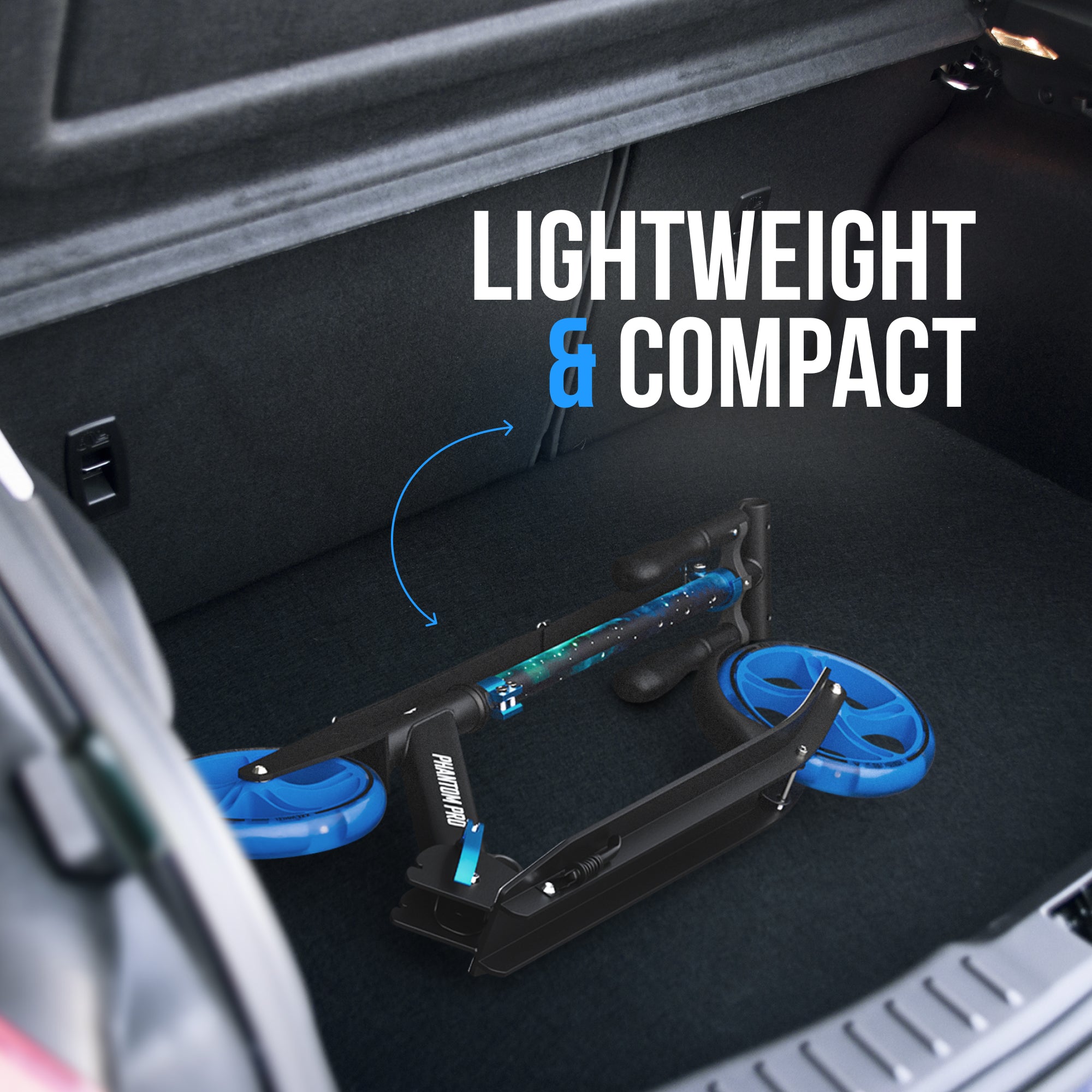 Apollo - Trottinette avec roues XXL Phantom pour adultes et enfants - 200mm - Universe