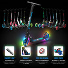 Apollo - Trottinette avec roues XXL Phantom pour adultes et enfants - 200mm - Universe