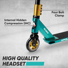 Apollo - Stunt Scooter - Star Pro - HighQuality eloxierter Profi Stunt Scooter - Noir Menthe Or