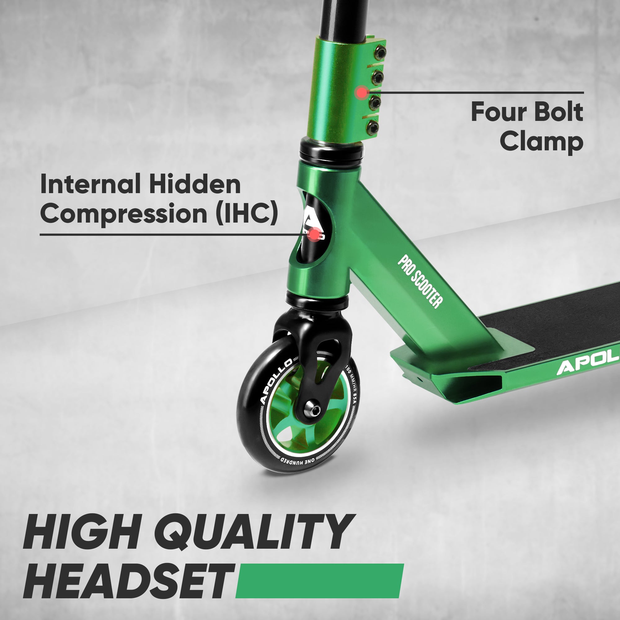 Apollo - Stunt Scooter - Star Pro - HighQuality eloxierter Profi Stunt Scooter - Vert
